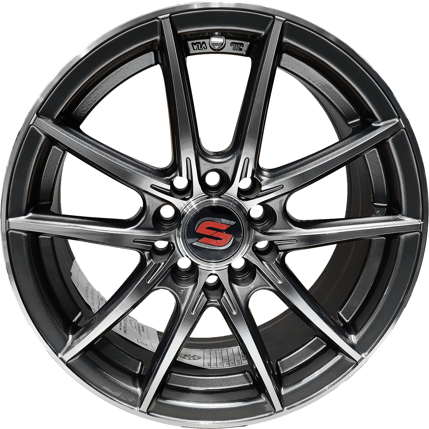 12763 R15 5X100 GUNMETAL 15X6.5 